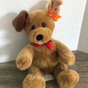 Build-A-Bear Plush Dog with Bows